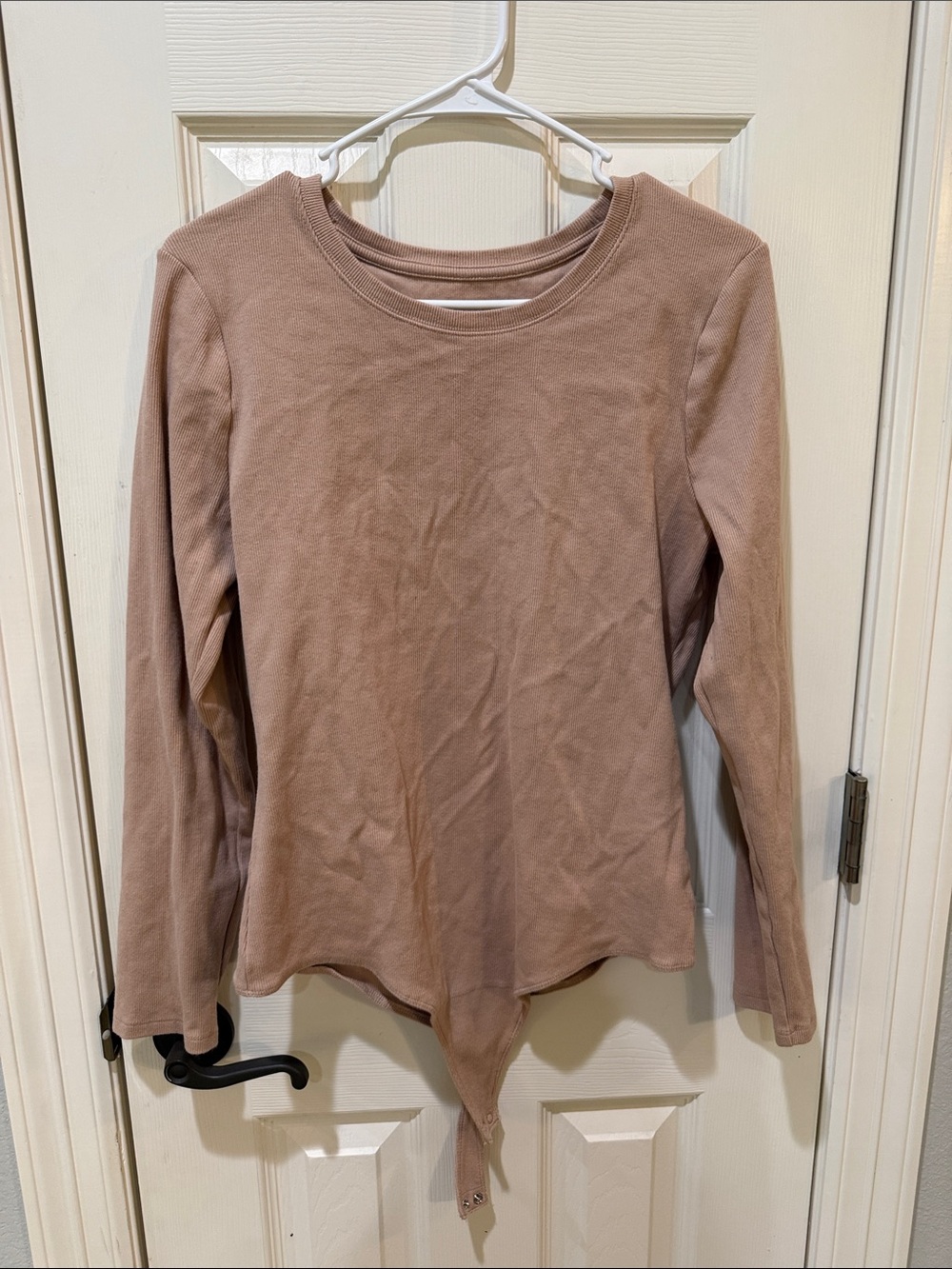 nuuds Long Sleeve Bodysuit in sand